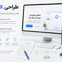 طراحی UI/UX پارسی سایت